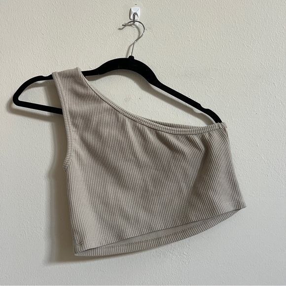 Reformation Francine Knit One Shoulder 2 Piece Ribbed Skirt Set - Picture 7 of 8